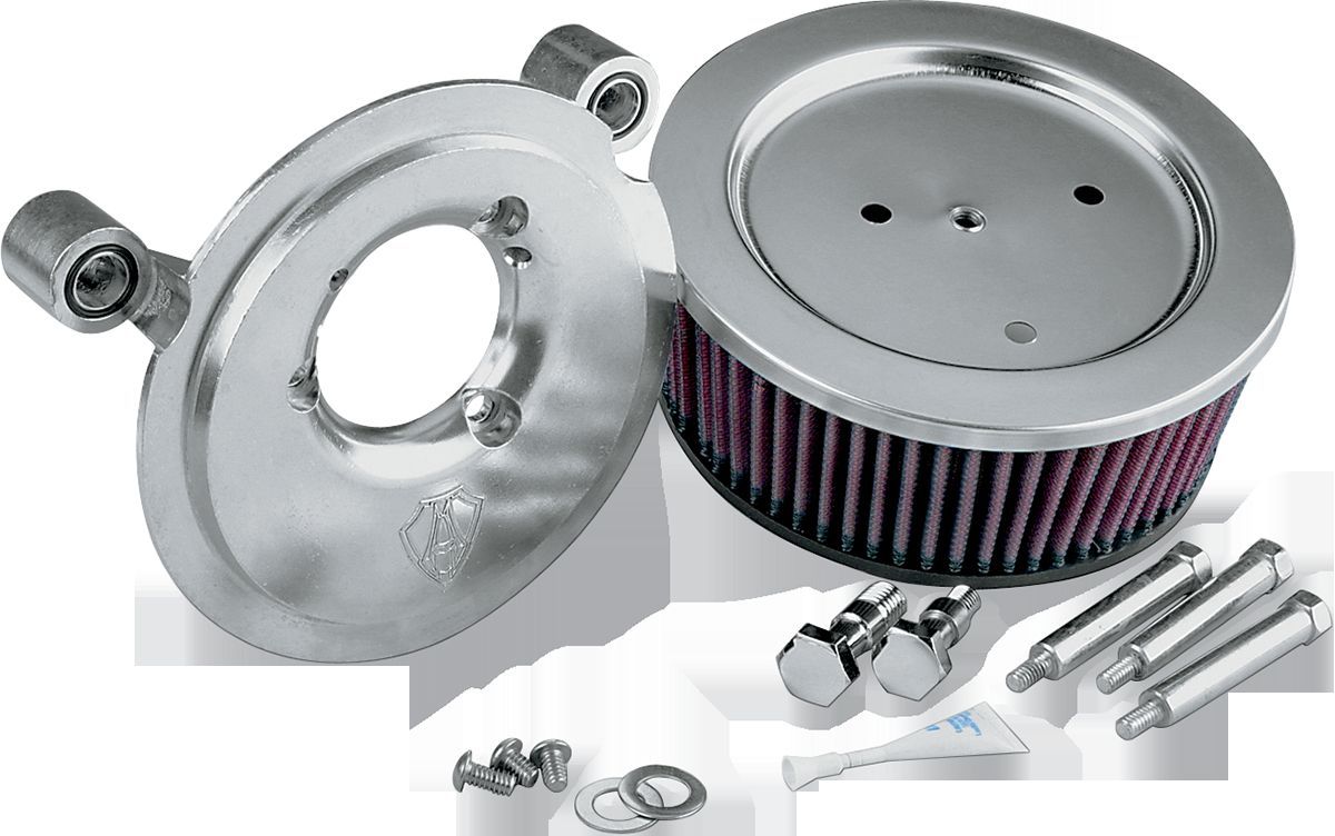 Arlen Ness Chrome Big Sucker Stage 1 Air Filter Kit 9917 Harley FXD