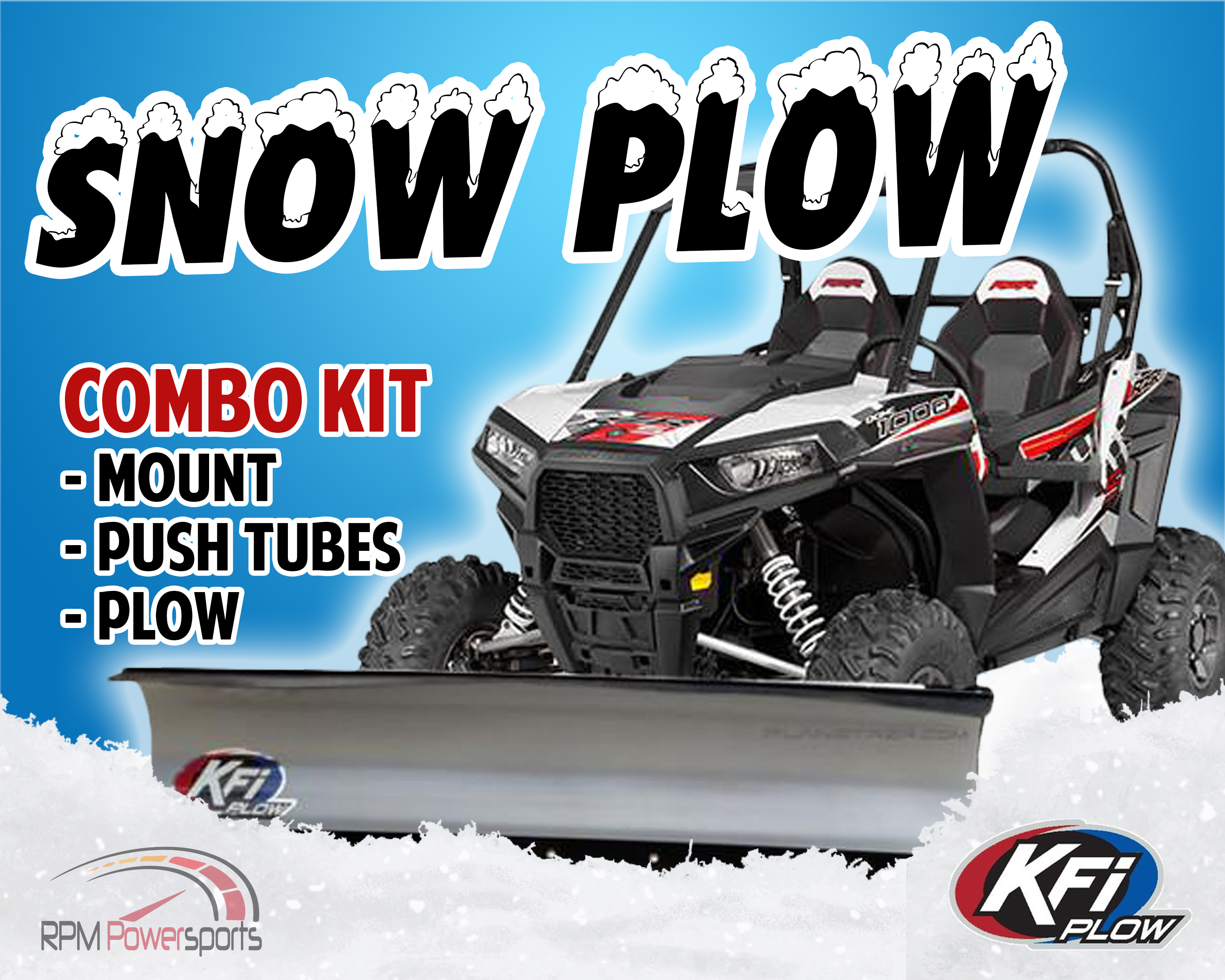 KFI 66" UTV Snow Plow Kit COLEMAN OUTFITTER 700 MODEL YEAR 2012 2016