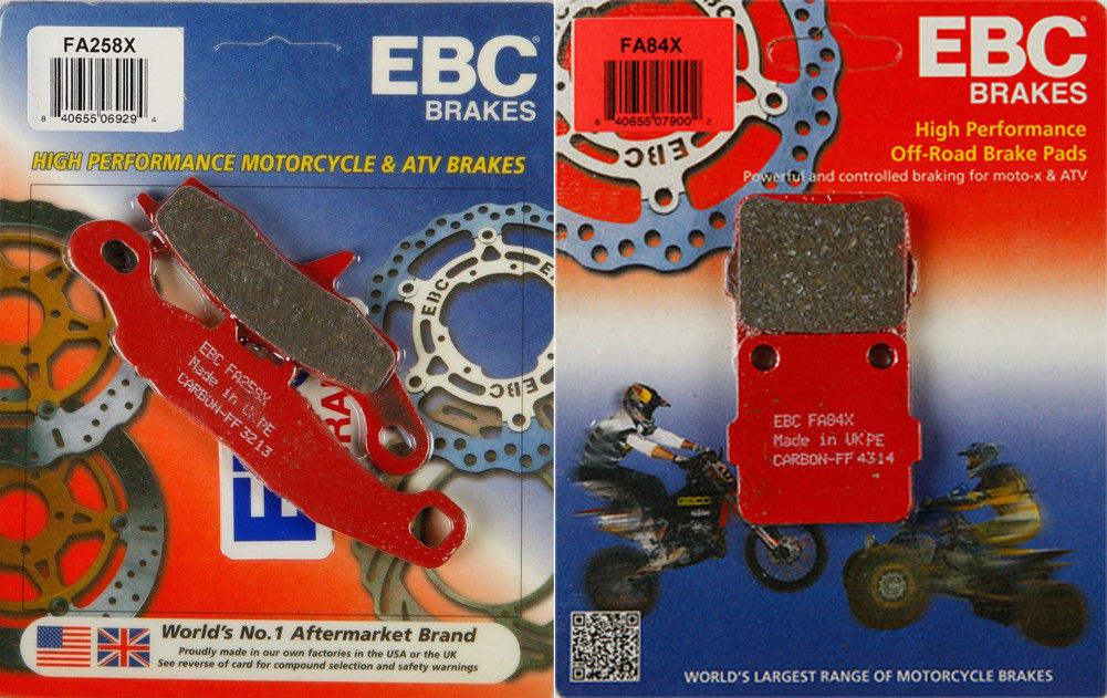 EBC Carbon X Front & Rear Brake Pad Set Kawasaki KX80, KX85, KX100