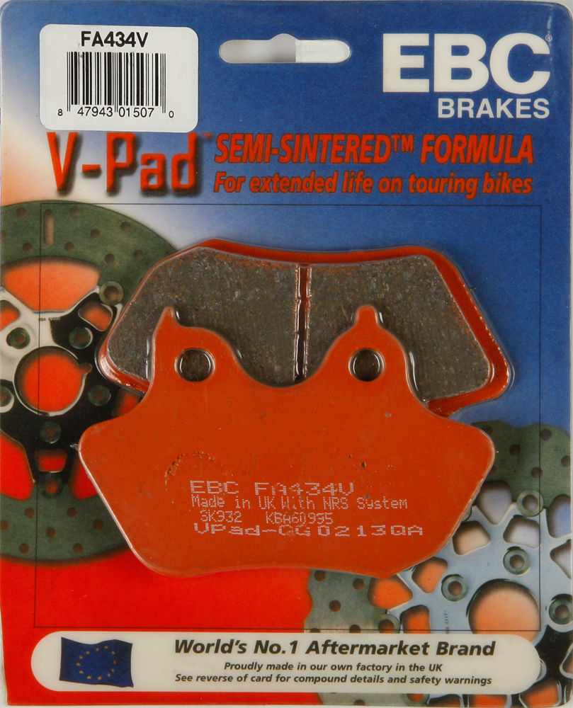 EBC BRAKE PADS VSERIES Fits HarleyDavidson FLSTC Heritage Softail