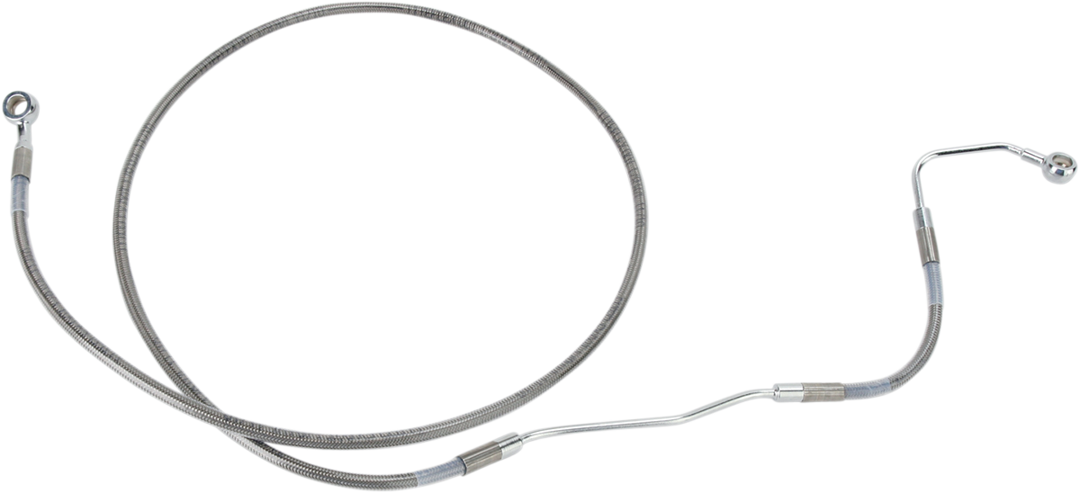 Drag Specialties Front Extended +6 Stainless Steel Brake Line for