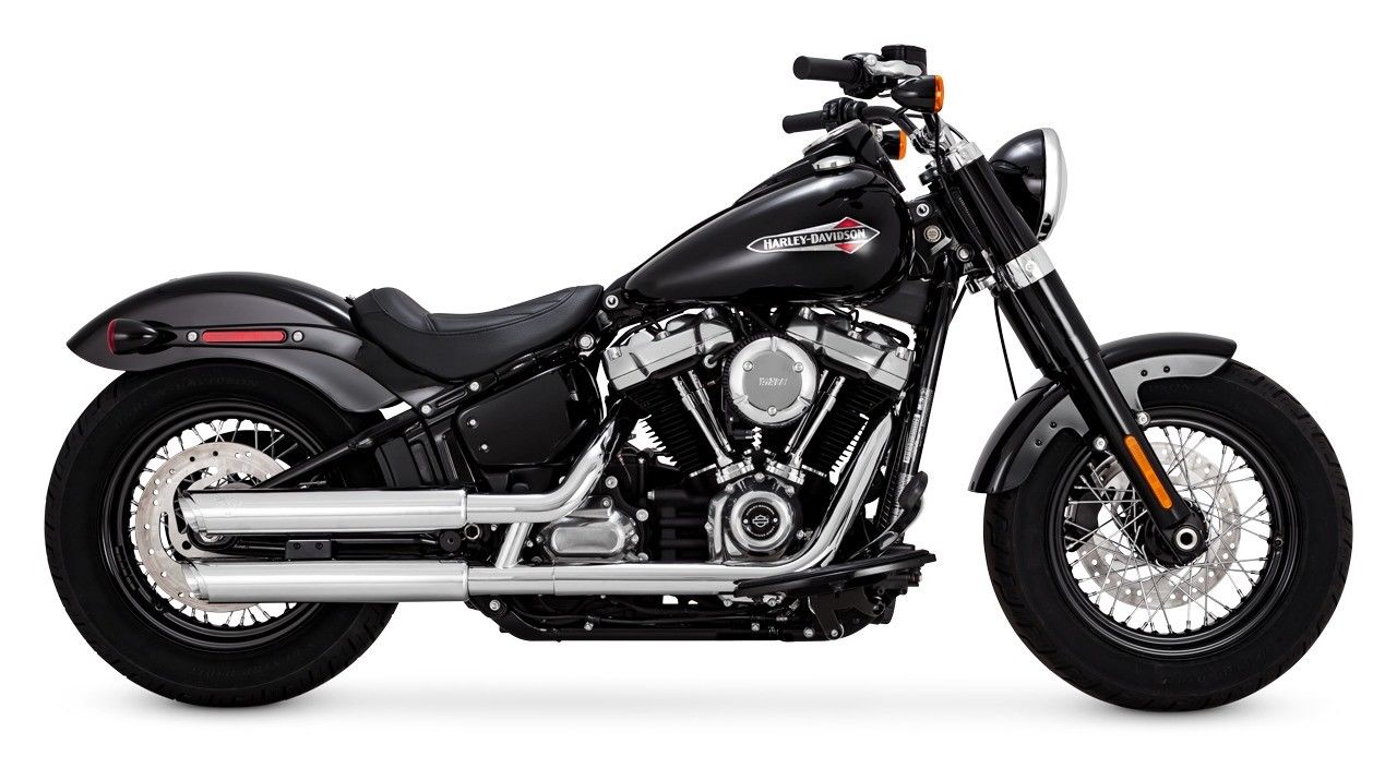 softail slim slip on exhaust