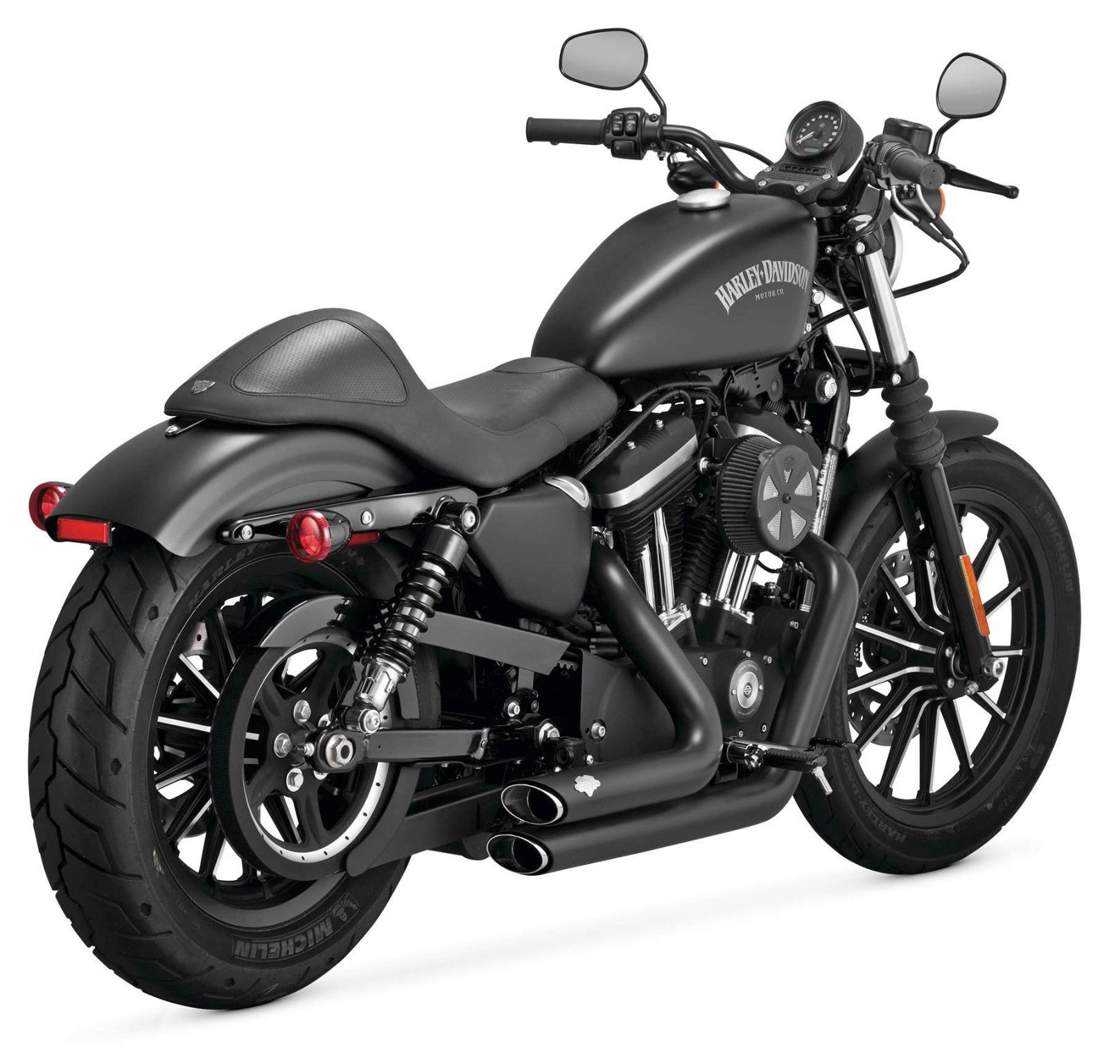 Vance And Hines Black Shortshots Exhaust Harley Davidson Sportster 2014 2018 Ebay