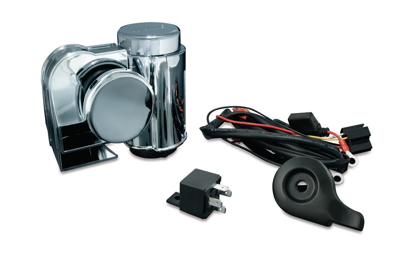 Kuryakyn Deluxe Wolo Bad Boy Air Horn Kit for HarleyDavidson Models