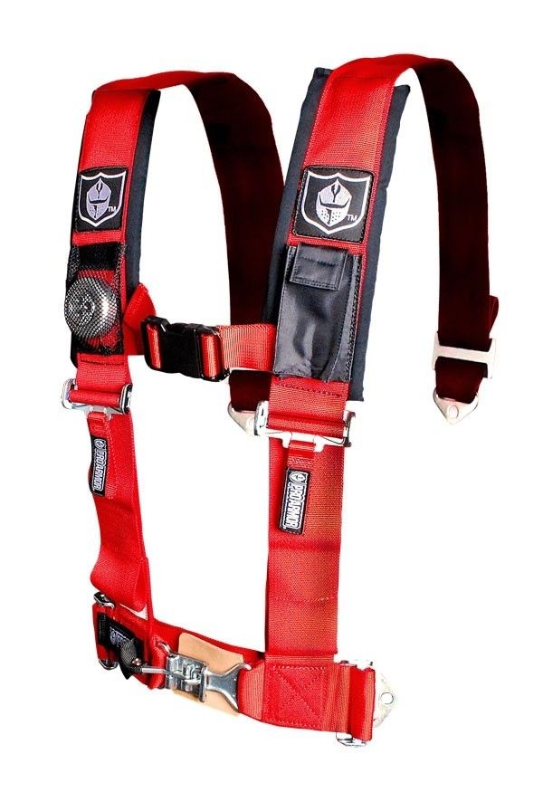 Pro Armor Seat Belt Harness 5 Point 2" Padded Red Yamaha Rhino 450