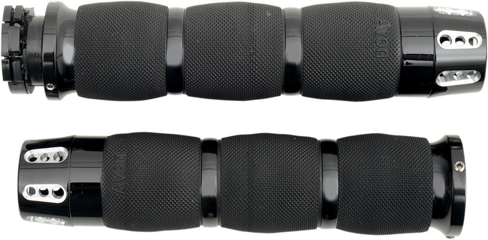 AVON Air Cushion Grips 1" for Metric Cruisers (GATLIN Anodized Black
