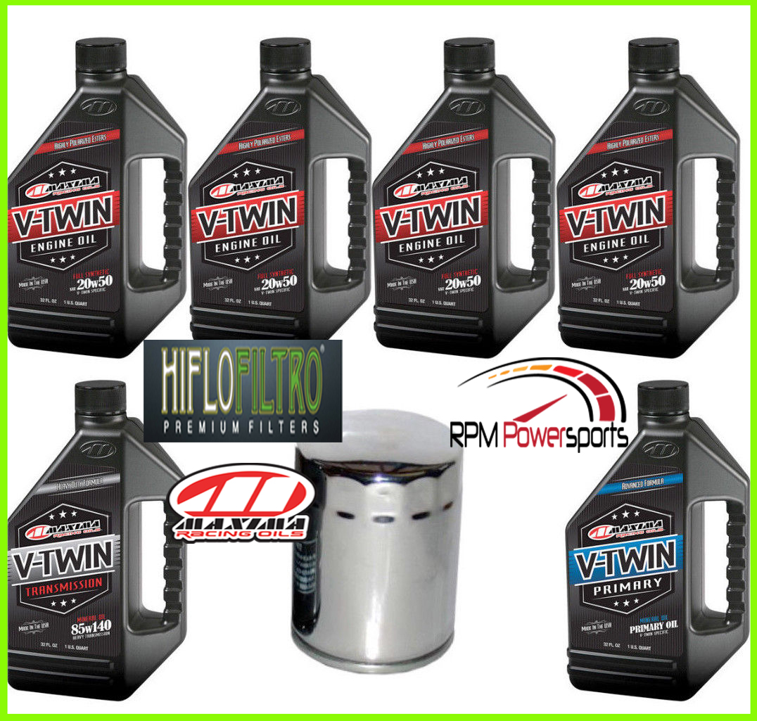 HARLEY DAVIDSON V-Twin Cam MAXIMA SYNTHETIC Oil Change Kit ...