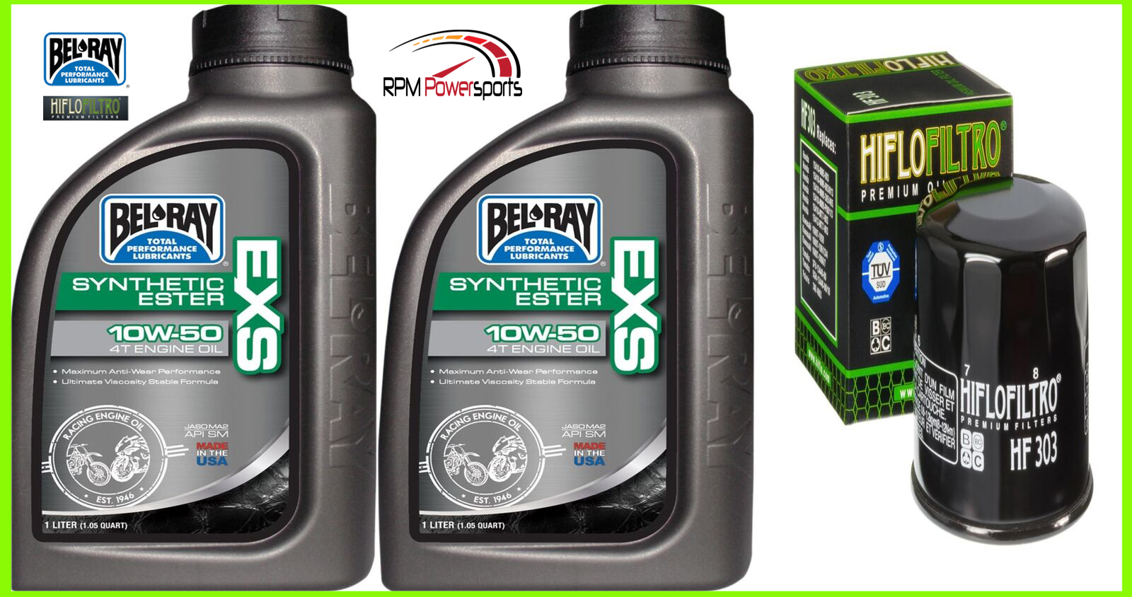 Synthetic Engine Oil Change Kit POLARIS 500 Ranger 2x4,4x4,4x4,6x6 EFI