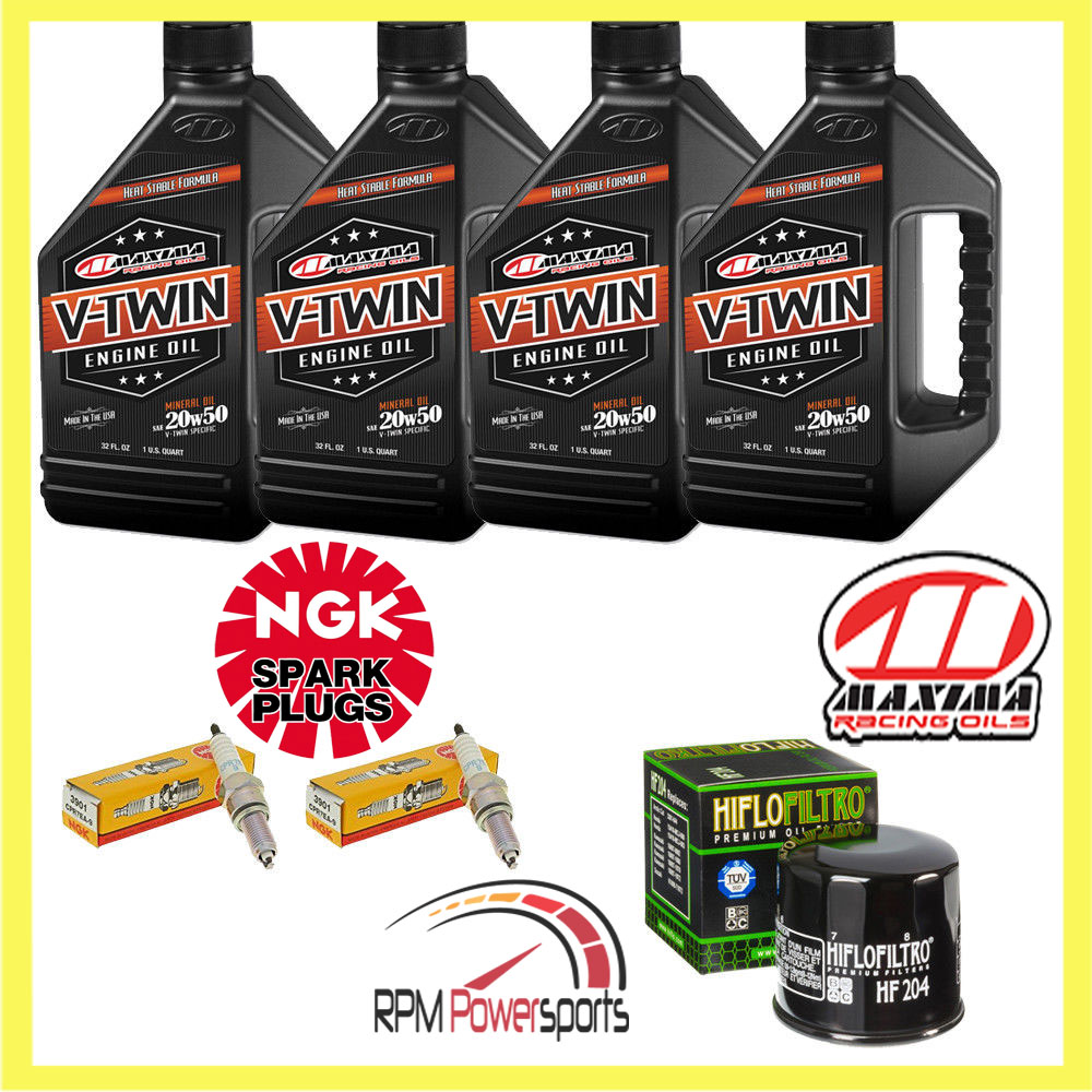 Yamaha V Star 950 Oil Change Tune Up Kit 20W50 4 Quarts ...