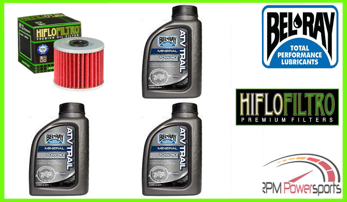 Bel-Ray Oil Change & Filter Kit BOMBARDIER 400 Outlander Max 400 H.O. XT 04-06