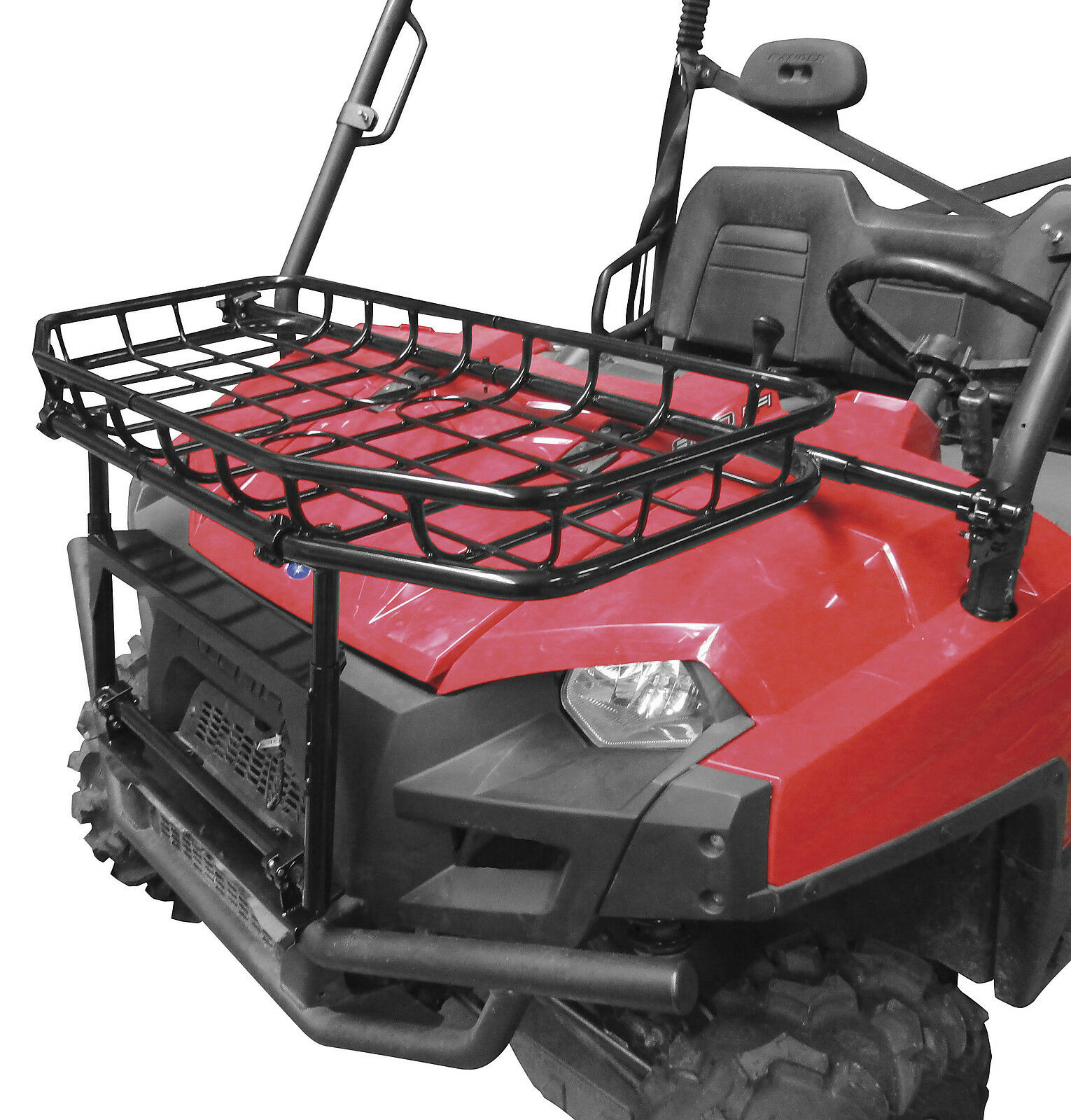 Seizmik Front Hood Cargo Rack Polaris Ranger 400 500 570 800 Round Roll