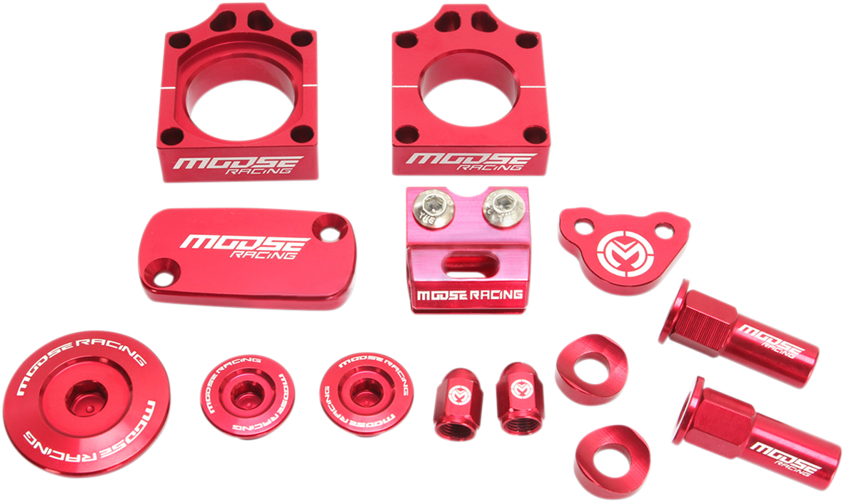 Moose Racing Bling Pack CNC Aluminum Red For The 2009-2016 Honda CRF 250R 250