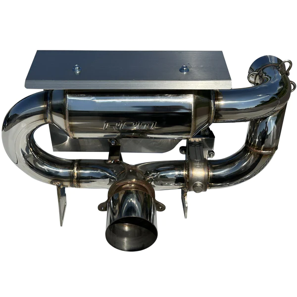 RPM-SxS X3 E-VALVE Slip On Exhaust Sport Muffler Can Am Maverick X3 Turbo R & RR
