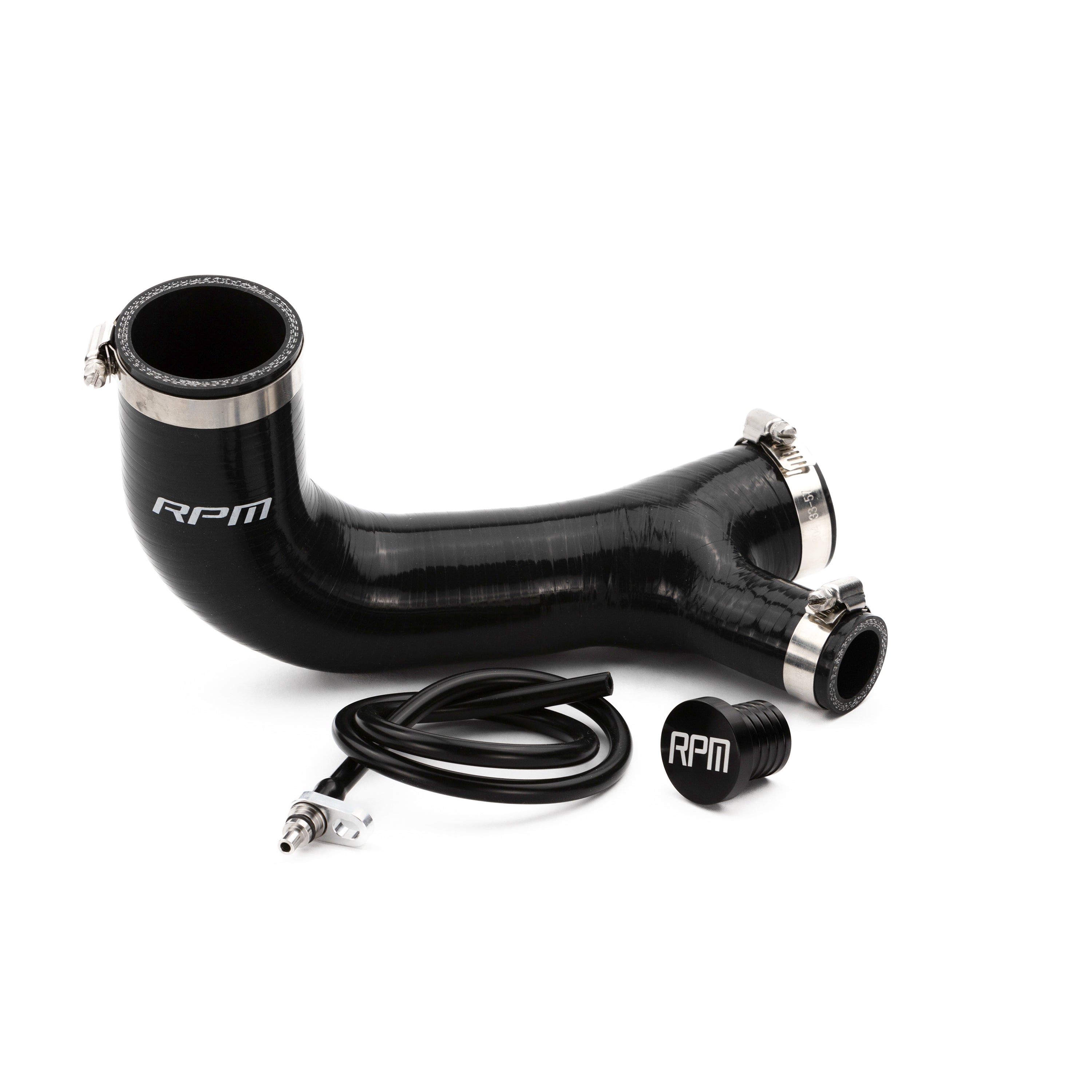 RPM SxS Black Silicone Blow Off Valve Adapter Tube Can Am Maverick X3 Turbo