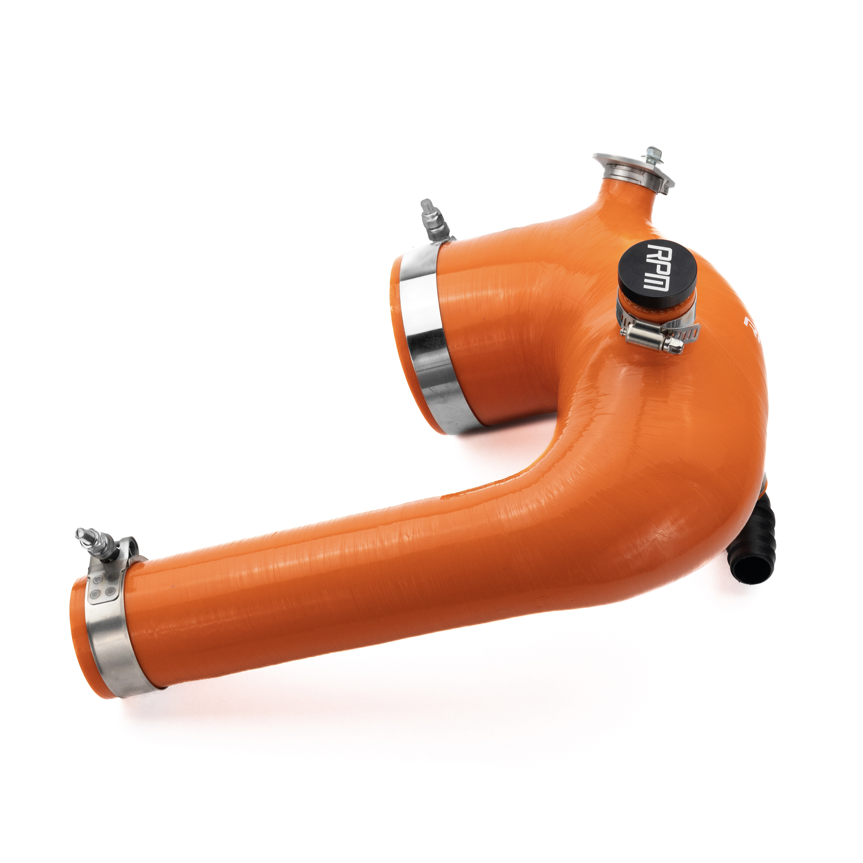 RPM SxS Polaris RZR Turbo XPT, XP4, & Turbo S Orange Silicone Intake J-Tube