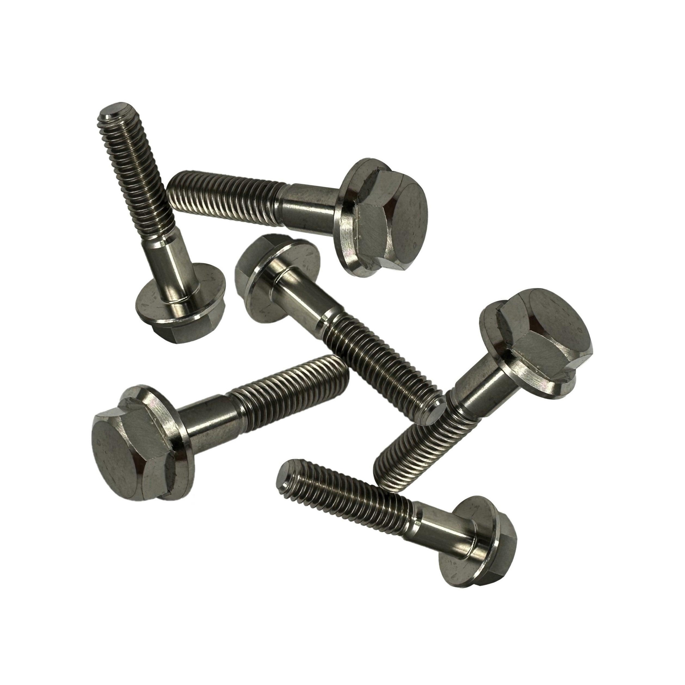 RMK Patriot Boost / 9R P22 TITANIUM Clutch Cover Bolts (QTY 6) #7519036 Hex Screw Flange M6X1.0X30mm