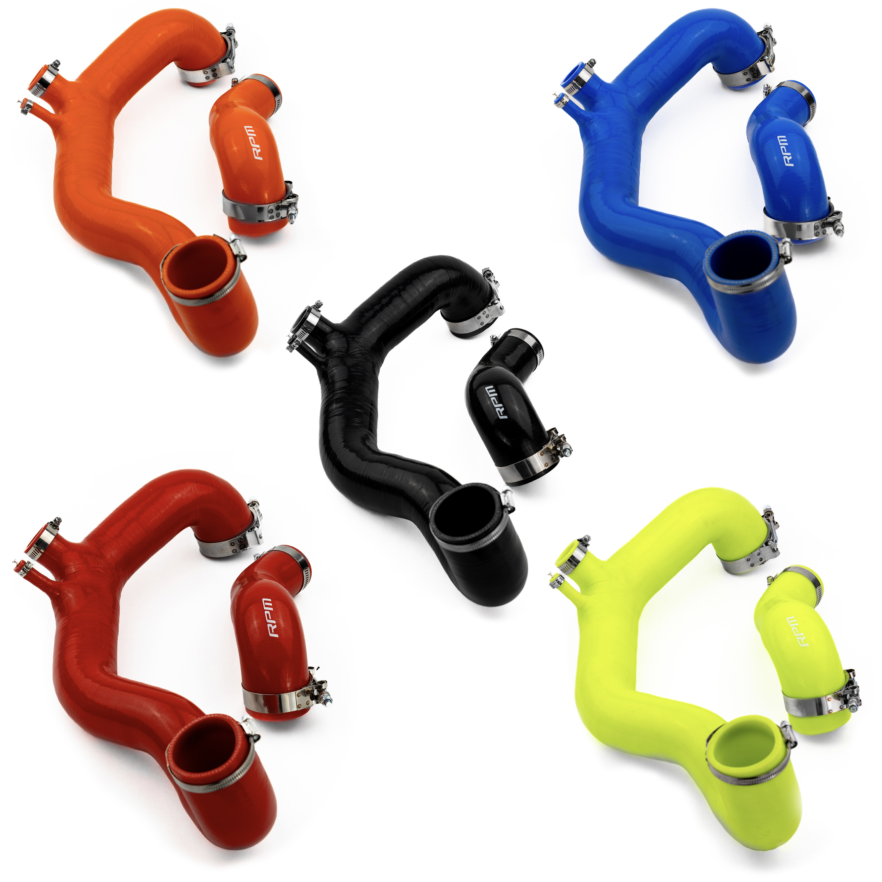 RPM SxS Can Am Maverick X3 Full Silicone Charge Tubes W/ BOV Kit R & RR