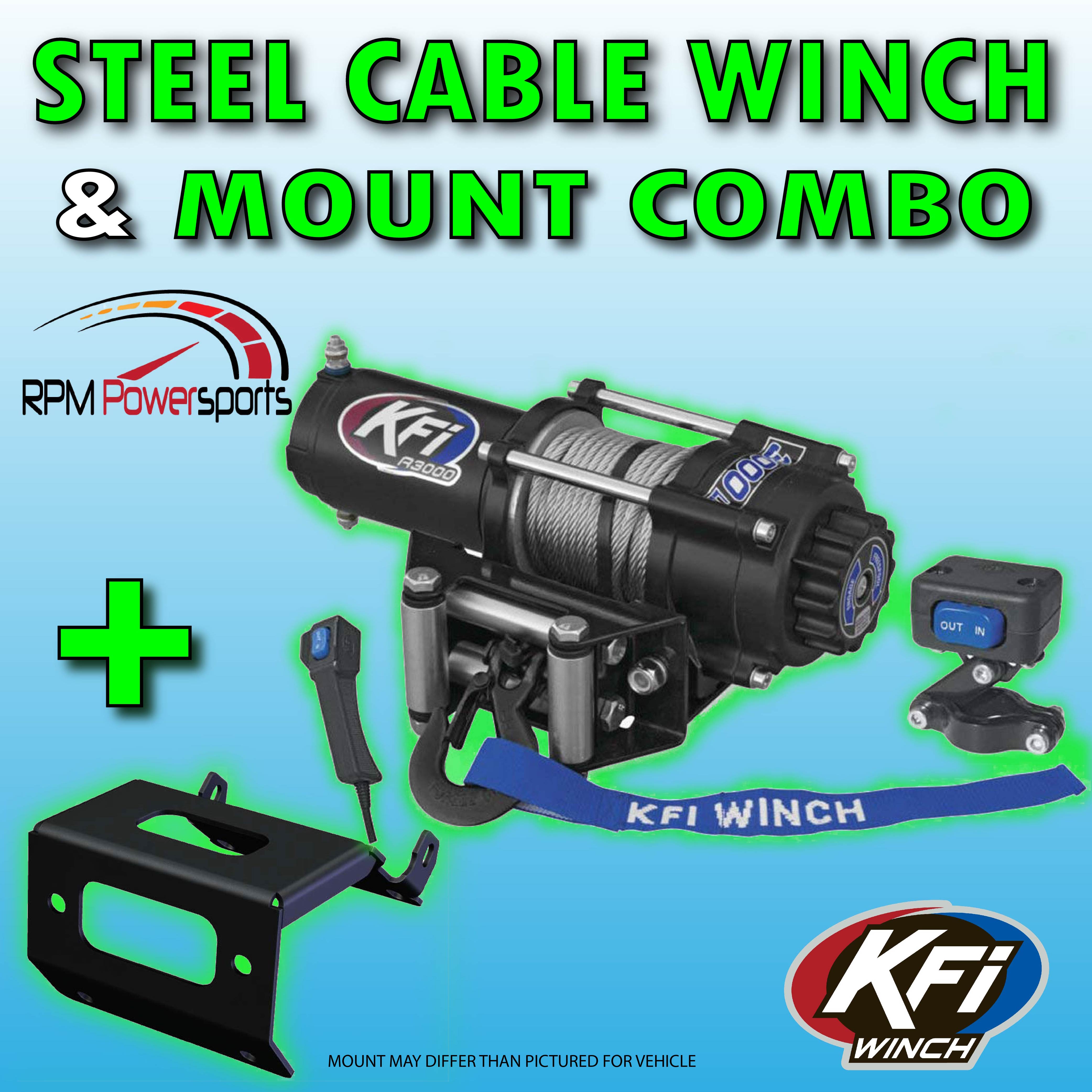 KFI HONDA 20032020 TRX500 Rincon Plow Complete Kit 54" Steel Blade