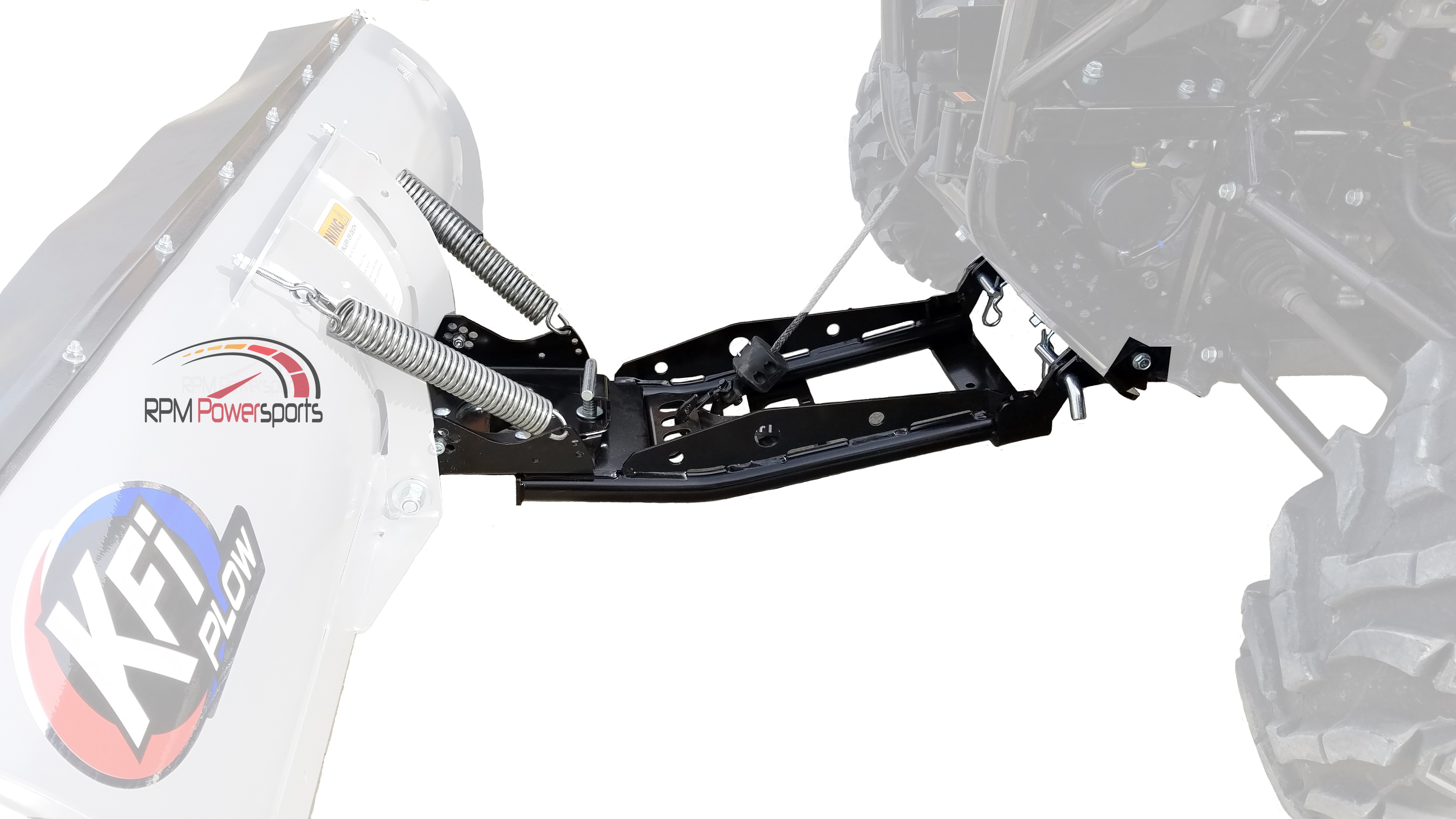 KFI 60" Snow Plow Poly Blade & Mount Kit John Deere Gator HPX XUV 850D